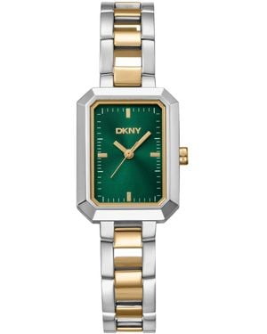 DKNY Uptown Two-tone Stainless Steel Bracelet Watch - Green