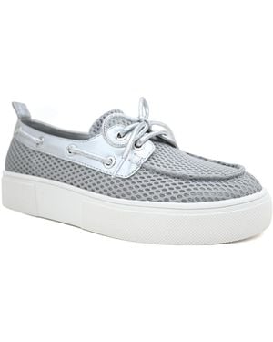 Kenneth Cole Zelda Almond Toe Boat Shoes - White