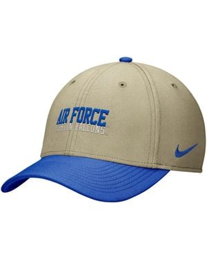 Nike /royal Air Force Falcons Dri-fit Swoosh Flex Hat - Natural
