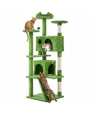Aronkl Multi-level Cat Tree Tower - Green