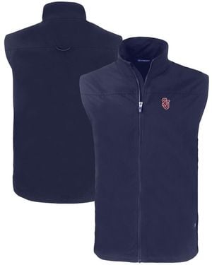 Cutter & Buck St. John's Red Storm Charter Eco Full-zip Vest - Blue