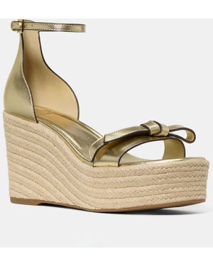 Kate Spade Loop Espadrille Wedge Sandals - Metallic