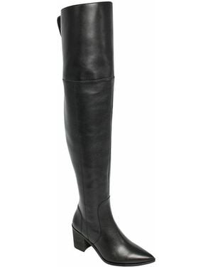 Charles David Elda Tall Chunky Heel Boot - Black