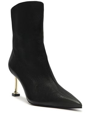 SCHUTZ SHOES Firenze Pointed Toe Booties - Black