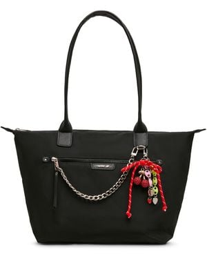 Madden Girl Spark Nylon Extra-large Tote Handbag - Black