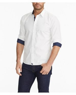 UNTUCKit Slim Fit Wrinkle-free Las Cases Special Button Up Shirt - White