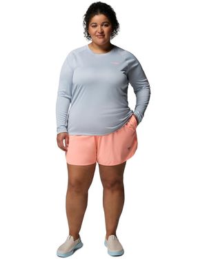 Columbia Plus Size Outdoor Mid-thigh Fishing Windy Bay Shorts - Blue