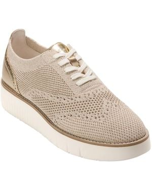 Cole Haan Grand City Platform Stichlite Oxfords - White