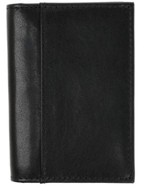 Trafalgar Tennyson Slim Bi-fold Id Window Leather Card Case - Black
