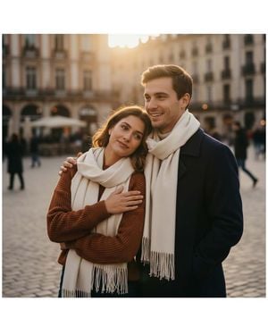 Helios Stylish Warmth Scarf - Natural