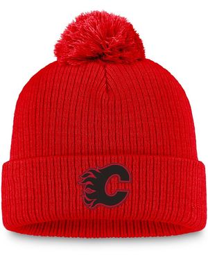 Fanatics Calgary Flames Cuffed Knit - Red