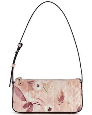Guess Stacey Small Shoulder Handbag - Pink