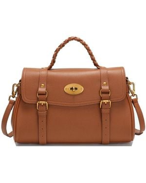 Susu Lore Genuine Leather Heritage Satchel Bag - Brown