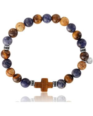Lucky Brand Sodalite Bead Stretch Bracelets - Blue