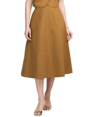 Elle Collection Midi Skirt - Natural