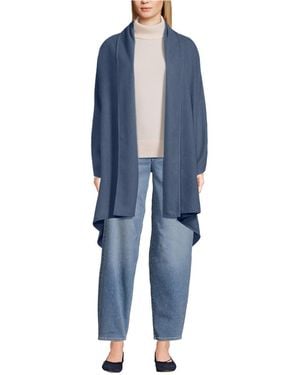 Lands' End Cashtouch Travel Wrap - Blue