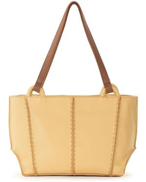 The Sak Los Feliz Leather Zipper Satchel Bag - Natural