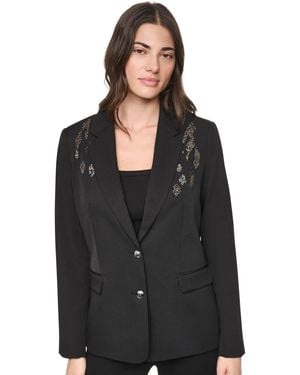 DKNY Collared & Two-button Jacket - Black