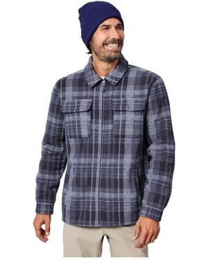 Free Country Mountain Peak Chill Out Fleece Shirt Jacket - Blue