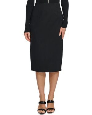 DKNY Pull-on Pencil Skirt - Black