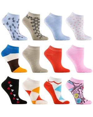 Gallery Seven Ankle Socks 12 Pack - White
