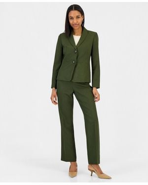 Le Suit Two-button Shawl Collar Blazer & Pants Suit - Green