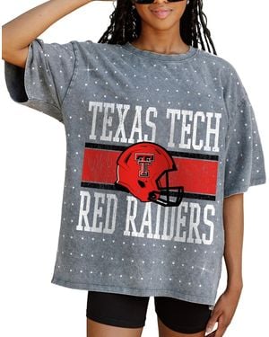 Gameday Couture Texas Tech Red Raiders On The Ball Oversized T-shirt - Gray