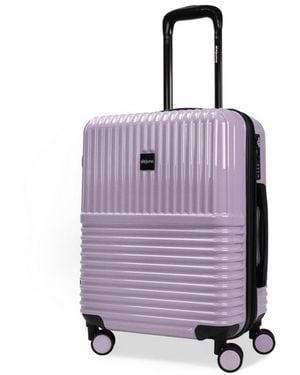 World Traveler Dejuno Tonal 20-inch Carry-on Polycarbonate luggage - Purple