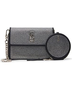 Steve Madden Boxed Embellished Carina Crossbody Wallet - Gray
