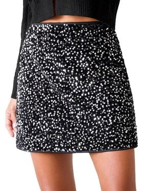 CUPSHE Show Stopper Mini Skirt - Black