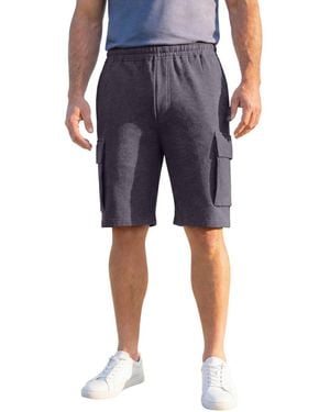 Kingsize Ultra-comfort Fleece Cargo Short - Blue