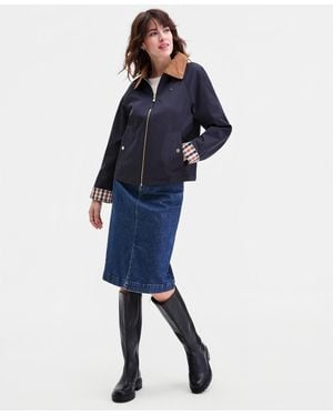 Tommy Hilfiger Corduroy-collar Barn Jacket - Blue