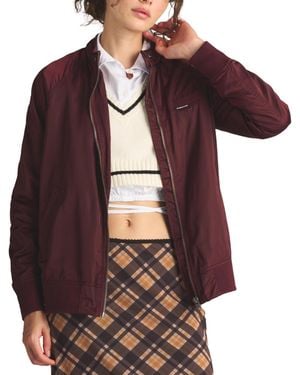 Members Only Satin Bomber Jacket - Purple
