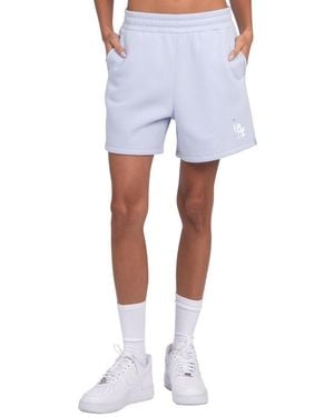 Starter Los Angeles Dodgers Pastel High Waisted Shorts - Blue