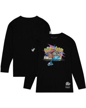 Mitchell & Ness And 50th Anniversary Of Hip-hop Graffiti Long Sleeve T-shirt - Black