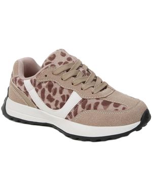 BERNESS Beyonce Retro Lace-up Sneakers - Metallic