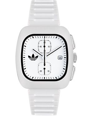 adidas Chronograph Polyurethane Watch - White