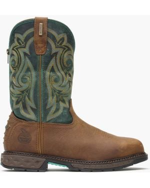 Georgia Boot Carbo-tec Lt Steel Toe Waterproof Pull-on Boot - Green