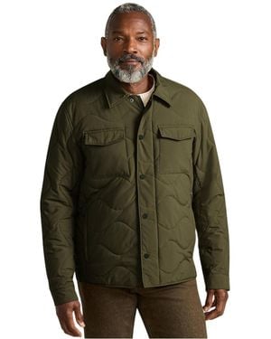 Lands' End Quilted Insulated Shirt Jacket - Green
