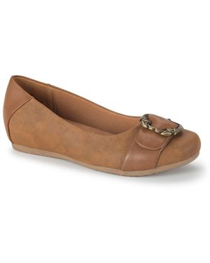BareTraps Milady Ornamented Ballet Flats - Brown
