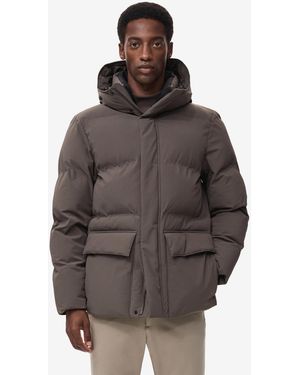 Mango Thermoregulating Waterproof Padded Anorak - Brown