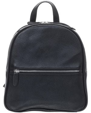 Mancini Pebbled Audrey Backpack - Blue