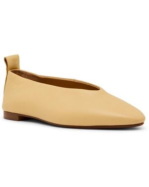 Steve Madden Swanky High-vamp Almond Toe Flats - Natural