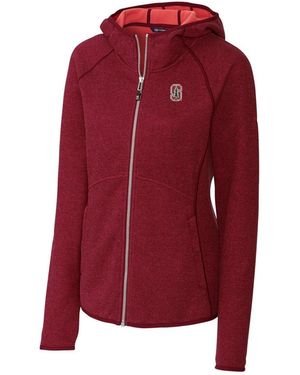 Cutter & Buck Stanford Mainsail Hooded Full-zip Jacket - Red