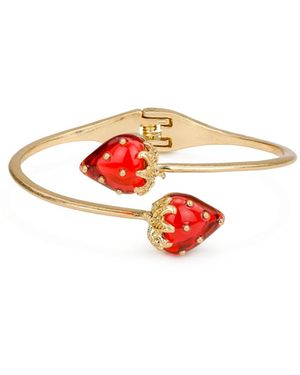 Patricia Nash Patrica Nash -tone Plated Strawberry Cuff Bracelet - White