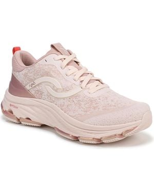 Ryka Premium Dedicate Lx Lace Up Walking Sneakers - Pink