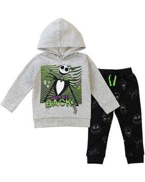 Nightmare Before Christmas Boys Disney Fleece Hoodie And Pants Outfit Set To - Multicolor