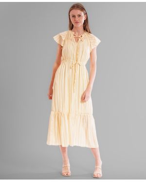 Julia Jordan Chiffon Tie-neck Sleeveless Maxi Dress - Natural