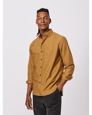 aubi Aldridge Oxford Button Down Shirt - Natural
