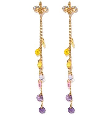 Girls Crew Crystal Multi-color Star Wars Queen Of Naboo Dangle Earrings - White